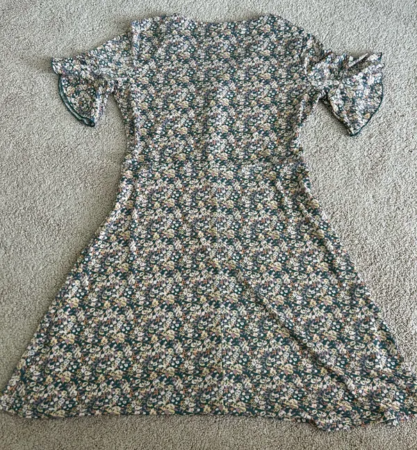 Lauren Conrad Green Floral Dress - Image 2