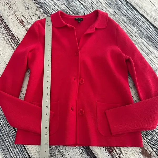 Talbots Hot Pink Knit Blazer - Image 5
