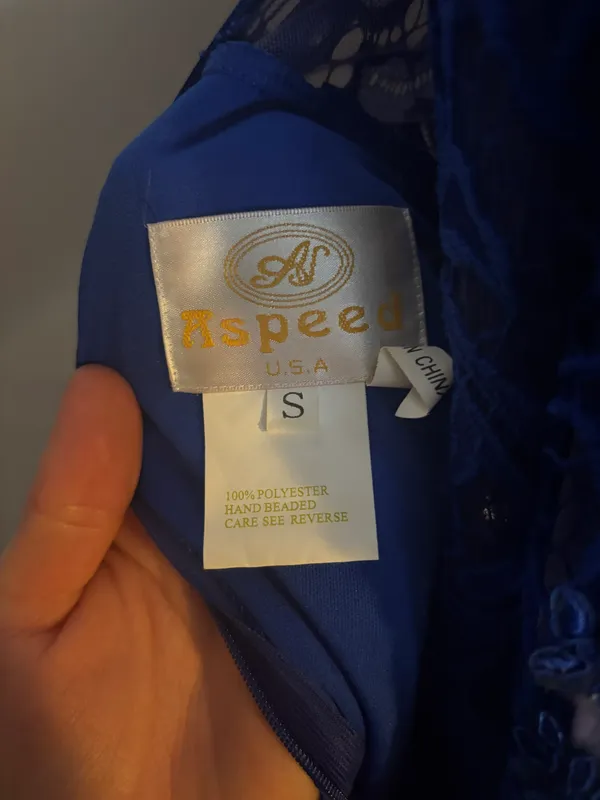 Aspeed Royal Blue Prom Dress - Image 7