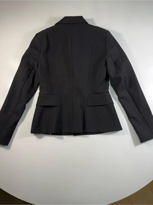 White House Black Market Black Fitted Two-Button Blazer - Image 10