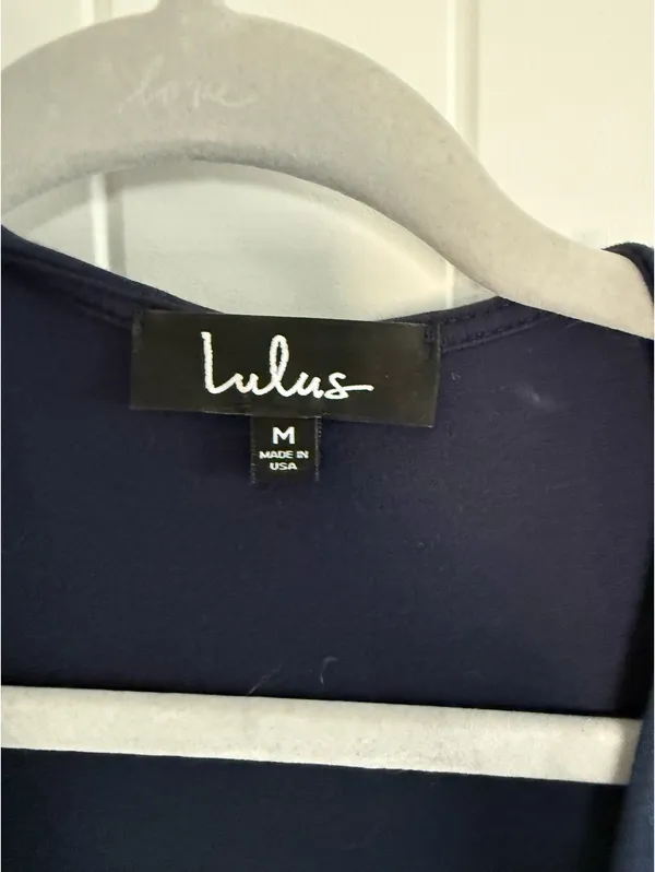 Lulus Navy Blue Maxi Wrap Dress - Image 7