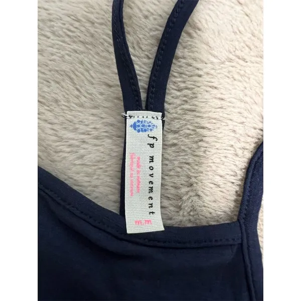 FP Movement Women's Halter Tank Top Blue Size M Sleeveless Casual - Image 3