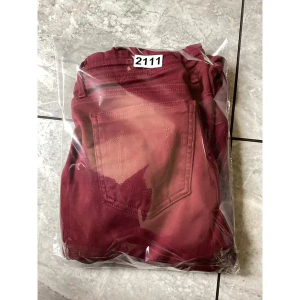 True Religion Womens Burgundy Slim Fit Jogger Pants Drawstring Size M - Image 9