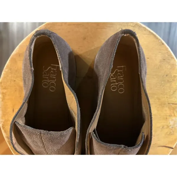FRANCO SARTO Womens "Pieta" Oxford Taupe/Stone Suede 9.5M - Image 7