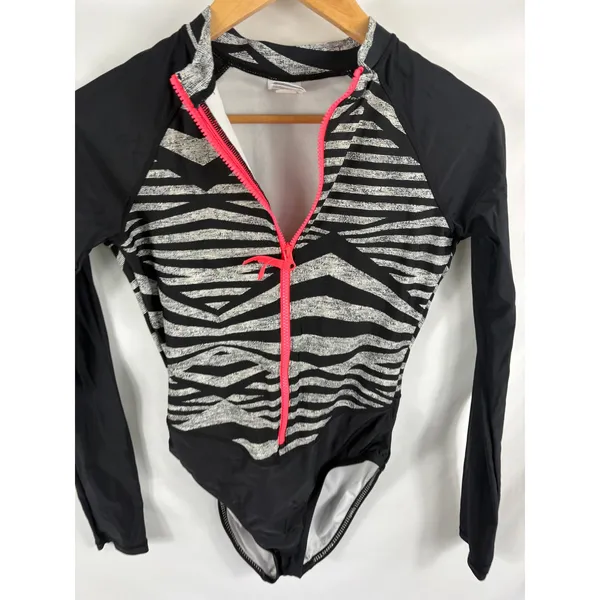Speedo Womans Long Sleeve One Piece Power Flex Eco Swimsuit Size Small - Image 7