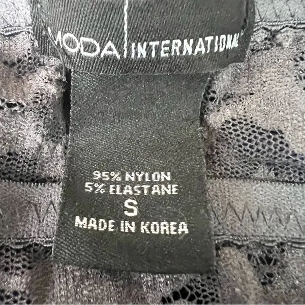 Moda International Sheer Gray Lace Bralette Size Small - Image 7