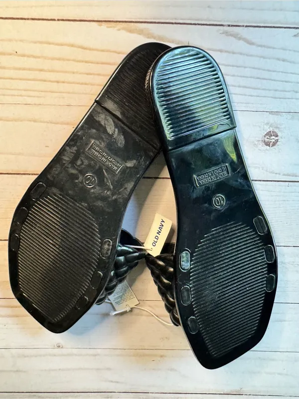 Old Navy Black Braided Slide Mules - Image 5