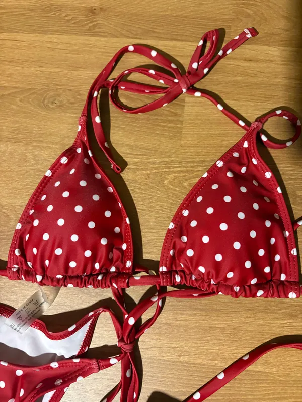Red Shein Polka Dot Bikini Set - Image 5