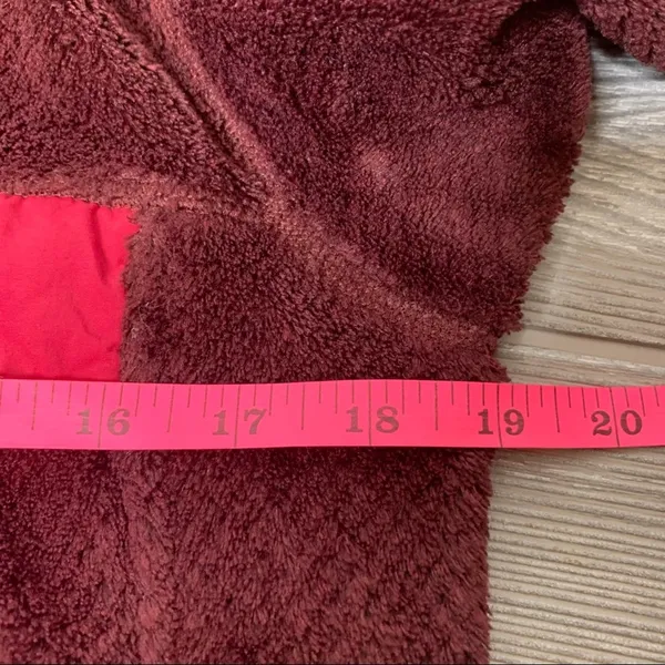 Patagonia fleece retool pocket snap popover maroon sz‎ S - Image 4