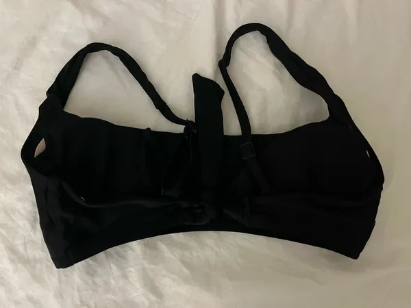 Aerie Bikini Top Black Tie Swim Large - Image 2
