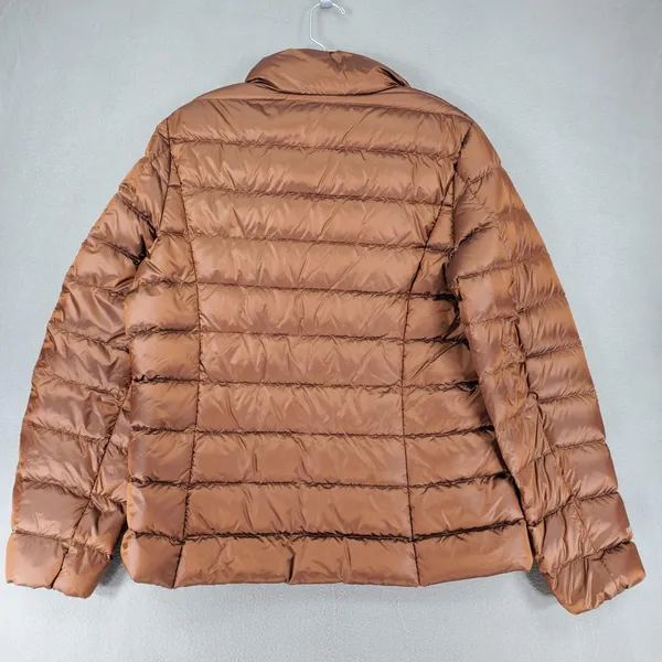 Eddie Bauer Womens L Brown‎ Bronze EB650 Down Puffer Ski Snow Insulated Outdoor - Image 5