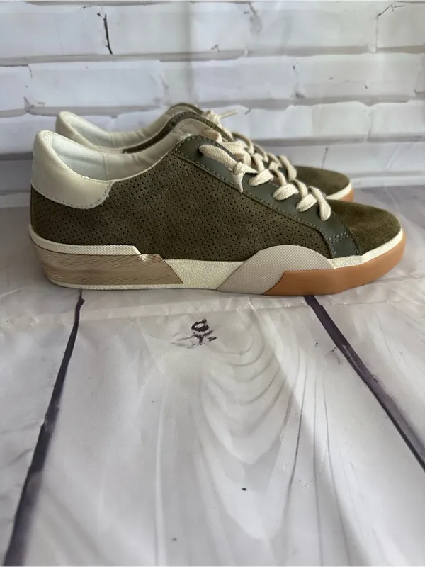 Dolce Vita Zina Plush Women's Sneakers - Moss/Olive - Image 2