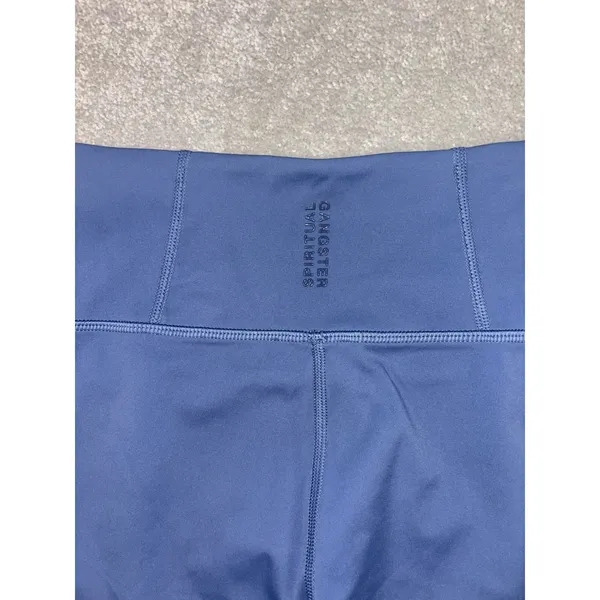 spiritual gangster biker shorts blue stripe color block‎ xs - Image 4