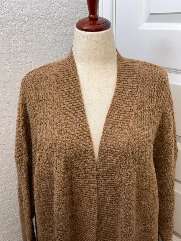 Natural Reflections Long Sleeve Open Front Cardigan Sweater Size XL - Image 2