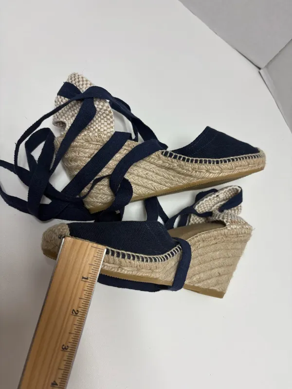 Alpargatera La Manual - Blue Espadrilles‎ With Jute Wedge - Size 37 (6.5 US) - Image 7
