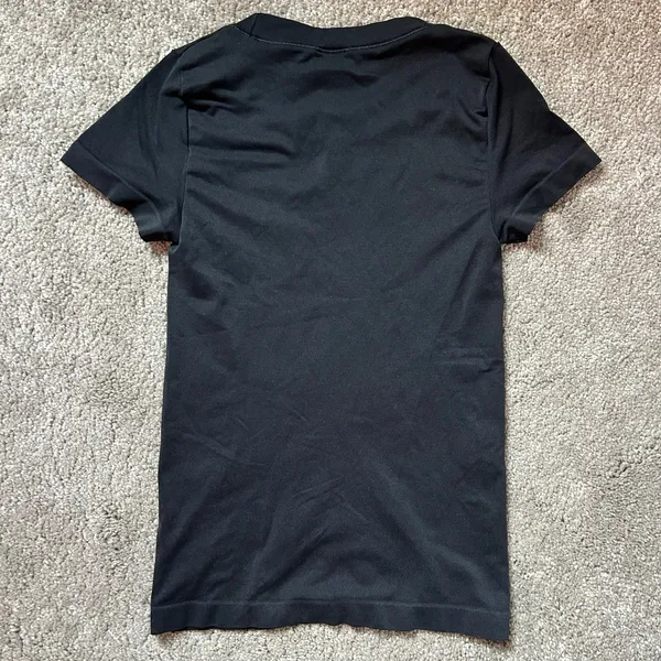 Sunday Best Aritzia Seamless Black Crop Top T-Shirt Basic Size XXS - Image 3