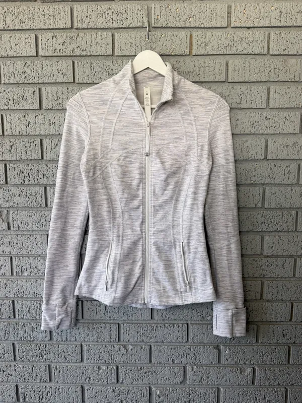 Lululemon Define Jacket Light Grey Size 4 - Image 4