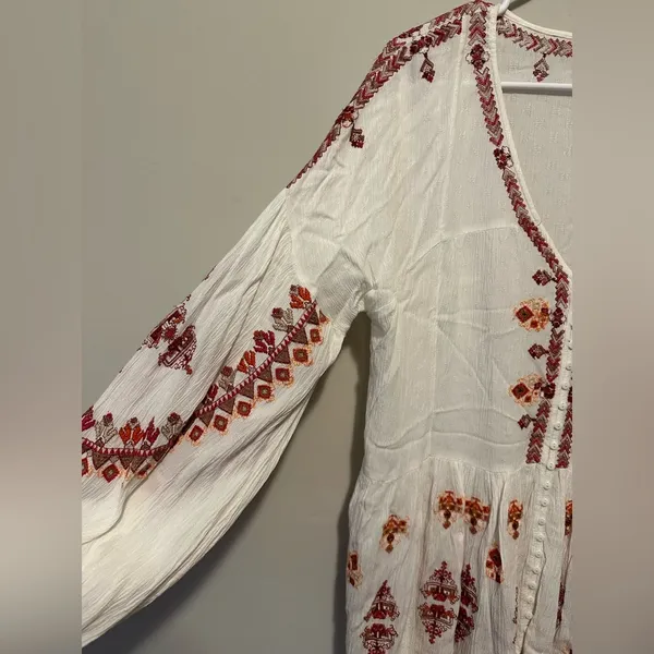Free People Arianna Tunic in Ivory Size M - Image 5