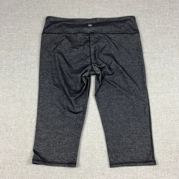 Athleta Leggings Womens L Gray Capri Flecked Nylon Polyester Spandex Yoga - Image 3