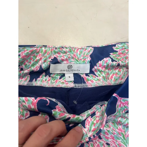 Tennis skirt, golf skort jean‎ Pierre Paris Lilly floral navy pink lucky bahama - Image 3