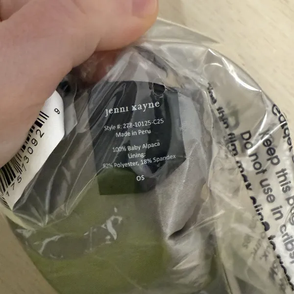Jenni Kayne NEW Alpaca Gray Eye‎ Sleep Mask - Image 3