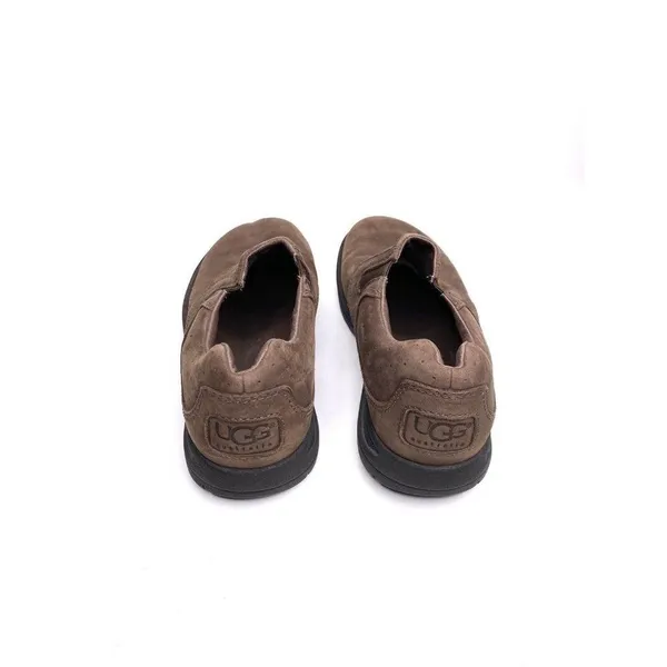 UGG Australia Shoes Size 7 Men's Slip On Leather Dark Brown Suede Comfort Shoes - Image 4