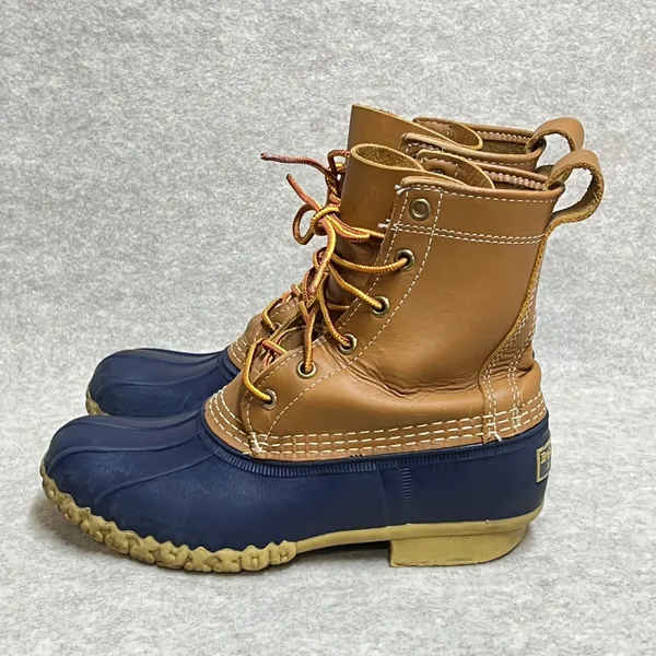 Vintage 90's LL Bean 6" Bean Boots Womens 8M Leather Duck Boots‎ Made in ME EUC - Image 3