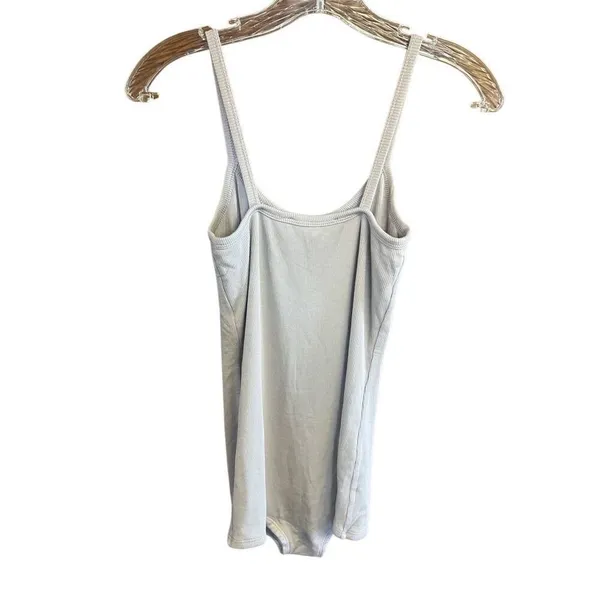 Naked Wardrobe Beige Ribbed Bodysuit Sz S NWT - Image 2