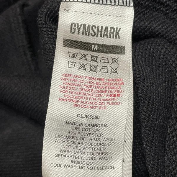 Gymshark Women's Black Long Sleeve Knit Midi Open Cardigan Sweater Top Size M - Image 6