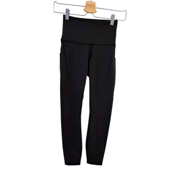 Lululemon Wunder Train High-Rise Tight with Pockets 25" Black size 4 NWT - Image 4