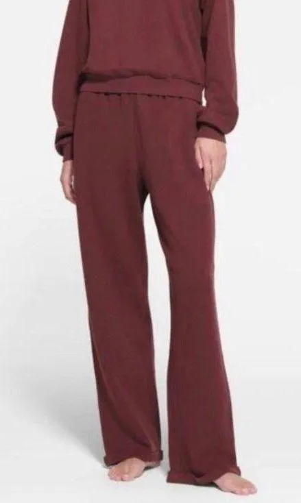 SKIMS Cotton Fleece Straight Leg Pants S - Image 5