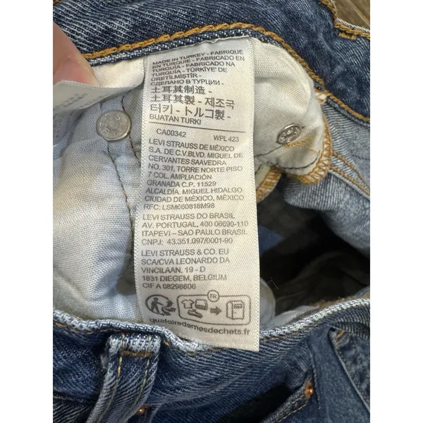 501® Original Fit Women's Jeans 90's Size 25 By 32 Medium Wash Premium Denim - Image 9