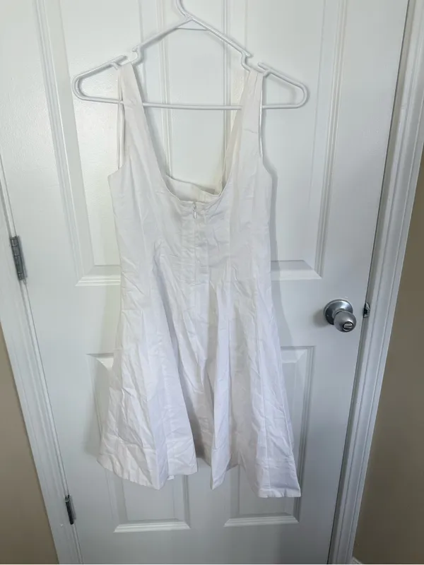 Staud Wells Mini Dress in White 6 - Image 6
