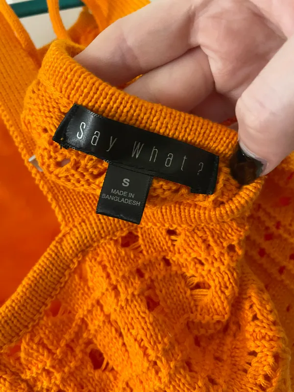 Say What? Orange Top - Image 3