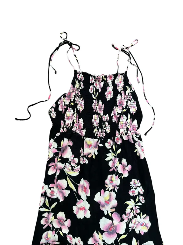 Free People Intimately FP Women’s Garden Party Black Floral Tie Strap Maxi Dress - Image 3