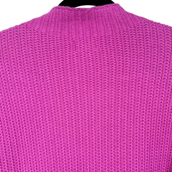 NWT J.Crew Womens Mock Neck Cotton Blend Sweater Fuschia Pink CP350 Size Large - Image 6
