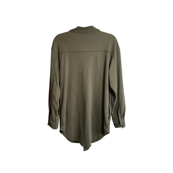 Maurices North Shore Shacket Olive Green Button Front Oversized - Image 8