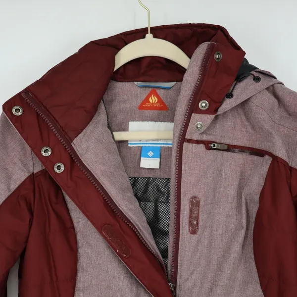 Columbia Women's Snowy Summit Insulated Jacket Size Small Cinder Berry Winter - Image 5