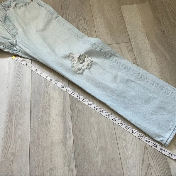 Levis Ribcage Straight Ankle Denim Jeans Pants Light Wash (Size 27) - Image 3