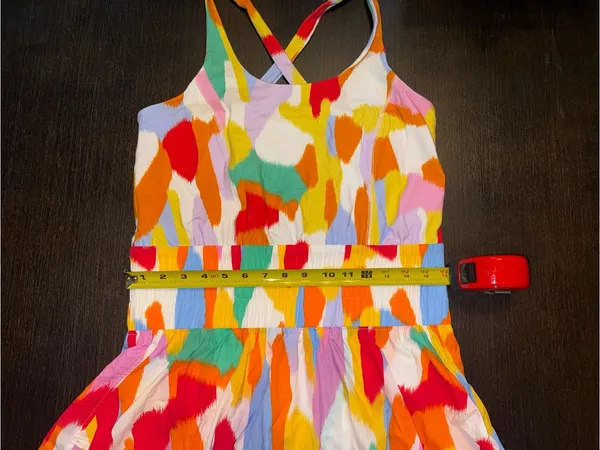 Peach Love California Smocked-Waist Sleeveless Romper Athletic Wear NWT - Image 5