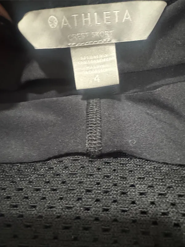 Athleta Black Crest Skort with Subtle Logo Label - Image 6