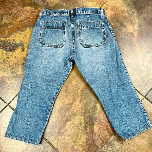 Abercrombie Button Up Capri Denim Jeans 4 - Image 9
