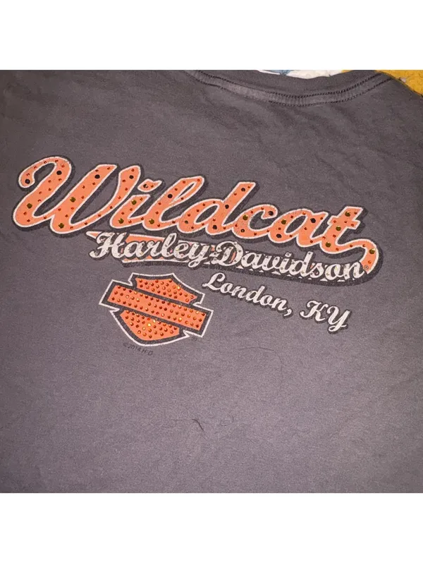 Harley-Davidson Woman’s XL Wildcat Sparkle Motorcycle London, KY Graphic Tee - Image 3