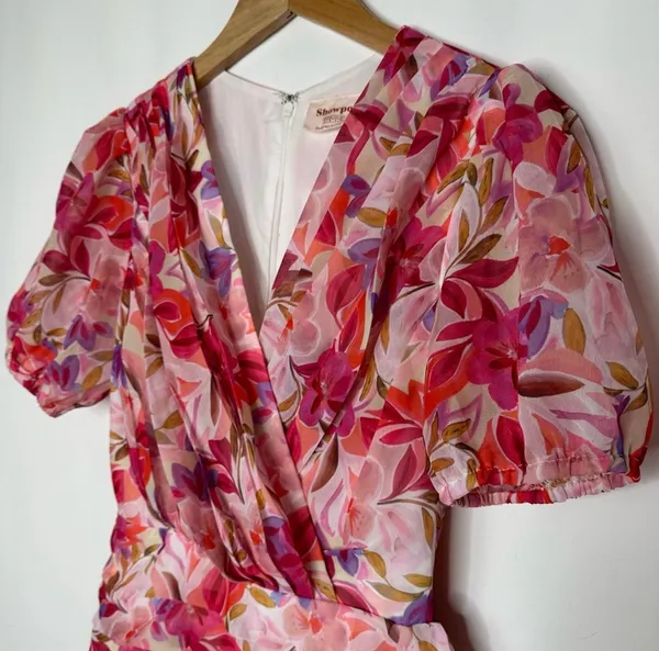 Showpo Floral Pink Mini Dress - Image 3