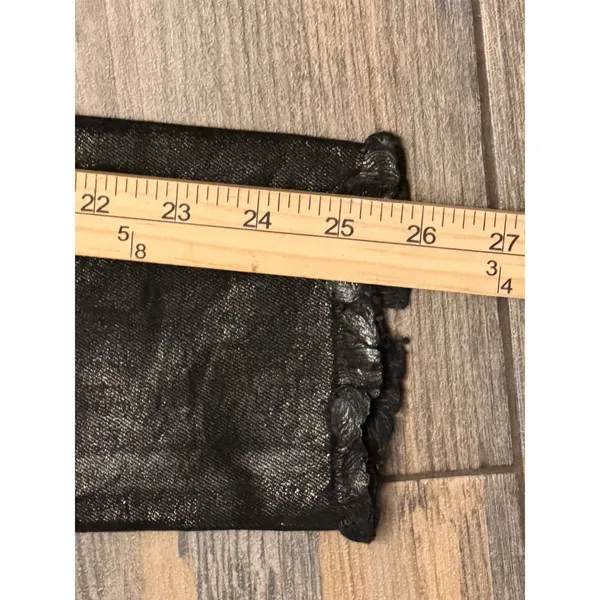 NWT Free People We The Free Coated Black High Rise Skinny Jeans‎ Raw Hem Size 28 - Image 8