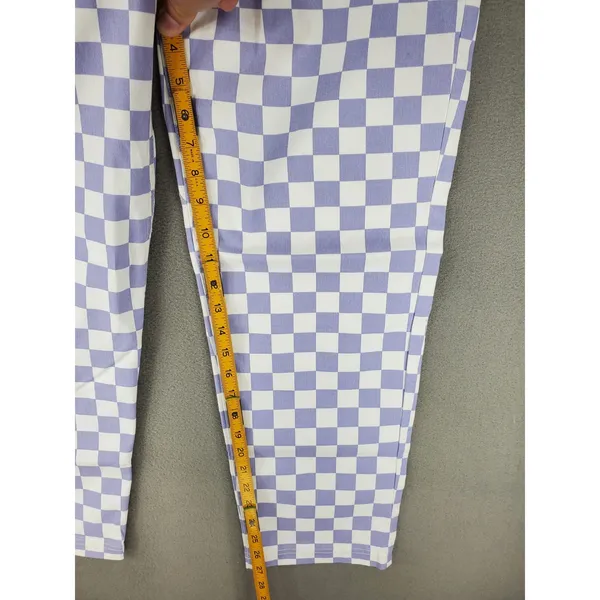Vans Lizzie Armanto Chino Pants Womens 26 Purple Checkerboard Skater NEW - Image 7