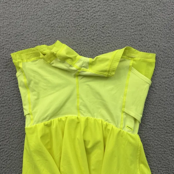 Lululemon Court Rival Skirt Skort High Rise Electric Lemon Tennis Athletic 4 - Image 3