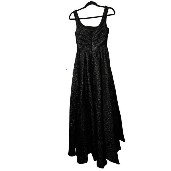 MAC DUGGAL Womens Black Sparkle Gown Dress 2‎ Formal Gala Prom Dance Whimsigoth - Image 3