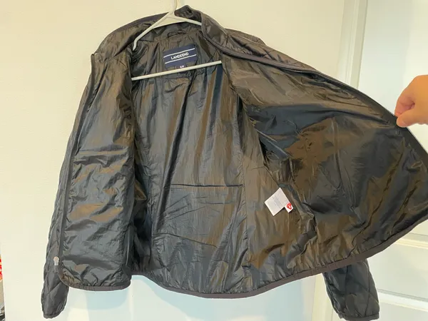Lands’ End Women’s Black Quilted Zip Lightweight Primaloft Jacket Size S 6-8 - Image 6