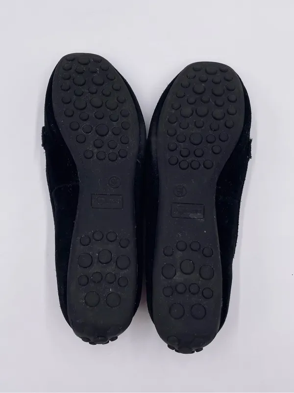 I Love Comfort Memo Tech Driving Loafers Flats Size 9.5 Black Suede Leather Shoe - Image 7